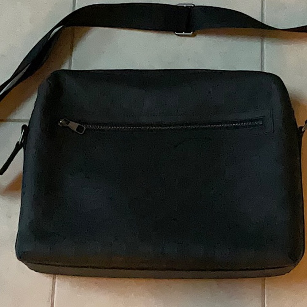 Louis Vuitton brief case, black leather.